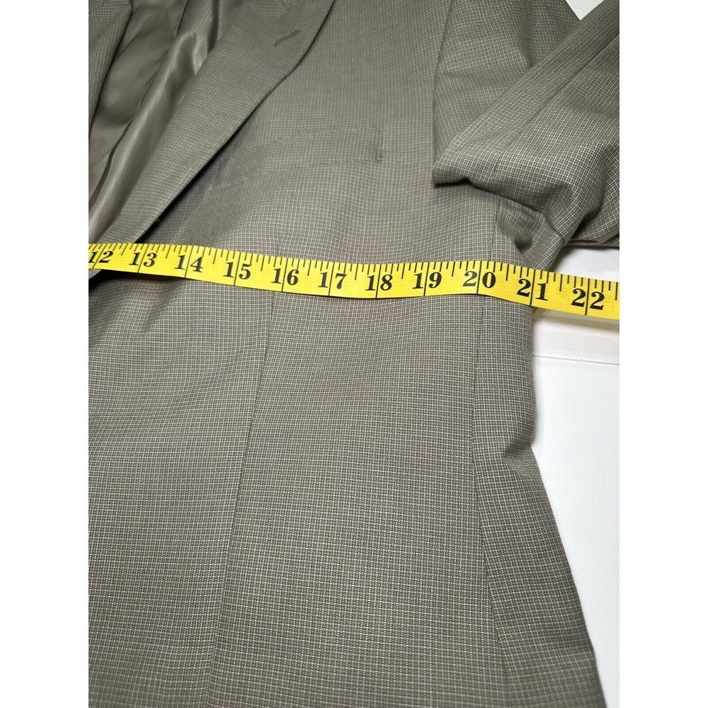 Sean John Men's Classic-Fit Brown/Tan Suit Separate Jacket-42R - Picture 4 of 8